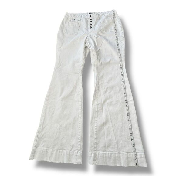 Judy Blue Jeans White Flare Fit Button Fly Stretch Denim JB88215 Women’s Sz 20W - Picture 6 of 14